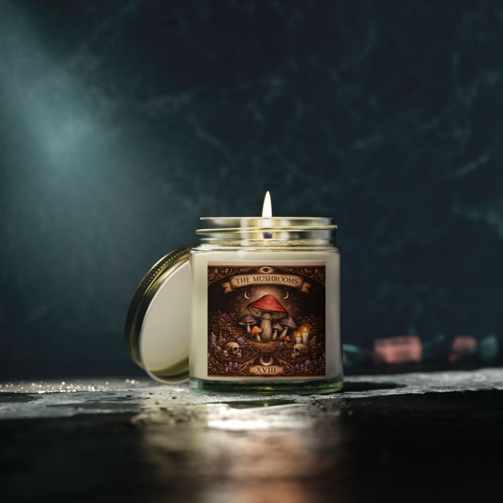 Witchy Mushroom Candles